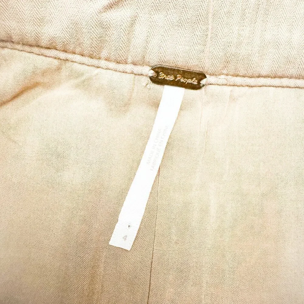 Free People Light Brown Balloon Jogger Style Slack Dress Pants Size 4